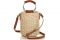 Thacker su Bloomingdales.com. Secchiello in vimini intrecciato e finiture in pelle con manici a doppio anello, tracolla regolabile e chiusura con coulisse e fodera di tela.