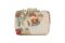 Aranaz su Farfetech.com. Clutch “Martina” in Tinalak color crema con ricami in rafia e perline e chiusura dorata.