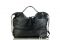 Ripani. Borsa nera con tracolla in pelle stampa cocco con doppio manico e tracolla a catena.