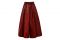 A-Lab Milano. Gonna-pantalone lunga in vernice bordeaux con doppi passanti per la cintura.