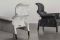 Poltrona Frau. La poltrona “Sanluca” di Achille e Pier Giacomo Castiglioni è un’icona del design italiano riproposta quest’anno, in edizione limitata, con un rivestimento in tessuto disegnato da Max Huber nel 1968: le “Onde Geofisiche”. Qui nelle varianti: fondo bianco con righe nere e fondo nero con righe bianche.