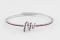 Serena Gobbi Milano. Bracciale tennis rigido ma regolabile in oro bianco con rubini della collezione “Fairytale”. Collezione Primavera/Estate 2019.