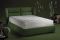Dorelan. Sandi. Designer Samuel Accoceberry. Linea Lab_style. Il letto Sandi è la nuova stella dell’azienda. Confortevole grazie ad una testiera avvolgente dalle preziose imbottiture, accogliente, soffice e un design armonioso ed elegante. La struttura in agglomerato di legno preforata per l’assemblaggio. Le imbottiture sono in poliuretano espanso rivestite in bianco con vellutina nylon accoppiato a fibre poliestere e vellutino nylon stampato “Dorelan”. Realizzabile anche su misura. Completamente sfoderabile e dotato di contenitore, il letto ospita materassi di dimensioni L160xP190/200cm e L180xP190/200. Nella foto il materasso Koral a sostegno rigido con molleggio Twin System.