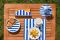 Creativando. Table decor set “Big Blue Stripes