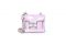 Salar. Micro borsa con cintura in pelle da indossare in vita. Chiusura a scatto con borchie e tracolla a catena.