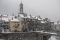 Varzo, centro storico, panoramica invernale.
