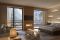 Lefay Resort & SPA Dolomiti. Le Junior Suite, spaziose (57 mq.) e illuminate, si compongono di una zona living room e dalla camera con bagno. Il legno di rovere e il caminetto elettrico a parete creano un’atmosfera avvolgente. Le Prestige Junior Suite si affacciano sulla natura circostante e sulla piscina interna mentre dalle Deluxe Junior Suite il panorama si allarga alla valle e alle cime delle Dolomiti.