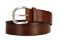Sergio Gavazzeni. Cintura in pelle marrone impunturata effetto Chesterfield. Fall/Winter 2019-2020.