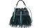 Sara Giunti. “Nadine” Small Monogram Feathers Peacock. Borsa a secchiello in raffinato canvas di cotone waterproof stampato con motivo Saragiunti monogram. La borsa è rifinita in pelle di vitello. Pensata per riporre gli oggetti essenziali di ogni giorno. Per un look elegante, sportivo e casual.