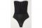 Agent Provocateur. Il body “Roxey” ha un corsetto attillato e senza spalline realizzato in mesh nero dettagliato con costine in raso di seta per scolpire e sostenere il corpo.