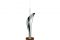 Alessi. Lily. Design, Marcel Wander. Bruciaincenso in acciaio inossidabile 18/10 con base in legno. (Ø cm 9 - h cm 26. Prezzo al pubblico 45,00 euro).