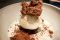 Insieme Restaurant. Milano. Cioccolato soffiato con sorbetto al limone e crema al cocco.