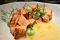 Insieme Restaurant. Milano. Salmone scottato con aji amarillo sesamo e avocado.