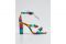 Alexandre Birman. I sandali “Lolita” sono realizzati in nappa effetto metallizzato.