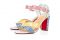 Christian Louboutin. Modello “Palavas” in vernice multicolor e tacco 85 mm è un inno ad una estate spensierata.