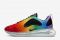 Nike. Questa “Air Max 720 BETRUE” è progettata in collaborazione con Gilbert Baker e celebra la comunità LGBTQ a cui è ispirata.