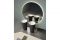 antoniolupi. Lavabo freestading Plissè, disegnato da Paolo Ulian, in Flumood®. Verniciato in “polvere di metallo”, finitura metallo/ferro.