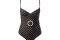 Calzedonia. Costume “Roberta” in microfibra con ferretto e leggera imbottitura per un effetto balconcino. Con spalline regolabili, fodera interna e cintura con anello. pois.