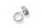 Giovanni Raspini. Collezione Paris. Orecchini in Argento 925. Diametro 2,5 cm.. Chiusura con farfallina. Peso coppia orecchini 16 gr.. Euro 210,00.
