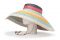 Missoni. Cappello a tesa larga in paglia con fantasia multicolor, laccetti e interno sfoderato che garantisce massima freschezza.
