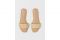 H&M. Sandali slip-on con punta aperta e larga fascia sopra il piede. Fodera e soletta in finta pelle e tacco flat.
