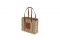 Loewe. Una classica borsa da basket quadrata realizzata con canna e pelle di vitello. La borsa è rifinita con un cinturino regolabile in pelle di vitello.