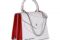 Tonino Lamborghini. Top handle bag “Shield Lady” in pelle di vitello liscio smerigliato opaco, metalleria in colore silver e fodera interna logata.