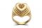 futuroRemoto. Capsule San Valentino. Anello in argento bagnato in oro, realizzato a mano. Prezzo: euro 150,00.