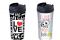 MaiUguali. “Love mug” da 280ml in pp e ps, doppia parete. Prezzo: euro 15,00 cad.