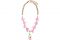 Radà. Collana con dettagli in plexi rosa. Prezzo: euro 156,00.