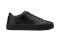 VALENTINO-Design Mario Valentino. Sneakers Lace-Up con punta tonda realizzata in pelle di vitello total black e dettaglio logo lettering bianco sul tallone. Completano il modello l'innovativa rubber label sulla linguetta e il comodo fondo a cassetta con logo impresso. Prezzo: su richiesta.