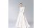 Antonio Riva Milano. Ètoile 2021, collezione sposa. Diletta. Abito in mikado blush con maniche a 3/4. Corpino stile princess con scollo a barchetta. Profonda scollatura a V sul retro. Gonna a ruota con sfondi di piega sartoriali, tasche e strascico. Cintura sottile con fiocco in vita. Prezzo: su richiesta.