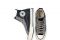 Converse. All Star. Denim Patchwork Chuck 70 high top. Sneakers alte in materiali misti. Design a patchwork asimmetrico in denim misto su tela. Linguetta in tela a tinta unita. Lacci grigi vintage. Iconica patch Chuck Taylor sulla caviglia e license plate vintage. Prezzo: euro 89,97.