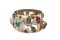 L’Arabesque. Bracciale “Carmen Miranda”. Metallo dorato, foglie smalto, strass Adolph Katz per Coro, 1939 ca. e vetro. Prezzo: euro 2.100,00.