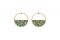 Les Georgettes by Altesse. Collezione Arbre de Vie. Orecchini 43 mm (gioiello con inserto in similpelle). Finiture: oro giallo, oro rosa, argento. Prezzo: euro 99,00.