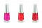 Collistar. Linea “Trucco Unghie”. Smalto agli Olî effetto specchio. Tonalità: trasparenti, bianco latte, gamma dei rosa e dei rossi, nero, argento e oro puro. Confezione: 6 ml. Prezzo: euro 7,50.