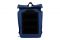 O-range. Apollo. Zaino Roll Top, impermeabile, ultraleggero e termosaldato con controller USB interno per ricarica solare a tre pannelli. Dotato di diversi ganci e di un’ampia apertura che lo rende estremamente stabile. Zip water resistant trattata con spalmatura antipioggia. Dotato di un’ampia tasca esterna e una tasca interna porta PC interamente removibile. Capacità di oltre 20 litri. Tonalità: rosso, verde scuro, blu navy (nella foto), antracite e nero. Design italiano e prodotto 100% italiano. Prezzo: euro 255,00.