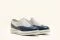 Michele Lopriore. Collezione Spring/Summer 2017. Sneaker para alta. Tonalità: pipita bleu. Suola in gomma. Altezza para: quattro centimetri.