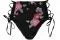 Tezenis. Bikini Slip Alto Incrocio Laterale “Rock Lady” nero. Collezione Primavera/Estate 2018. Spring/Summer Collection 2018.