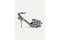 Balenciaga. Sandali realizzati in lamé argento luccicante floccato con pois neri e tacco quadrato, sormontato da voluminosi fiocchi imbottiti.
