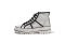 Ellesse. Sneakers in tessuto grigio con profili a contrasto nero e suola in gomma. Collezione Primavera-Estate 2021. Prezzo: euro 80,00.