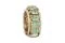 Farnese Gioielli. L’anello “Luxor Gold Green Spine” può trasformarsi, semplicemente cambiando il “dorso”.