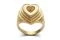 futuroRemoto. Capsule San Valentino. Anello in argento bagnato in oro, realizzato a mano. Prezzo: euro 150,00.