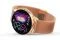 Hoops. Smartwatch “Moon” con cinturino in maglia milanese rose gold con schermo a colori, curvo high-definition in vetro temperato, compatibile con Apple e Android. Autunno-Inverno 2020/2021.