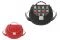 Salar Milano. Collezione Primavera/Estate 2017. Modelli EVA RING, in rosso e EVA POP. Match di pelle di vitello e suede (dimensione: H22xL27xW8,5).