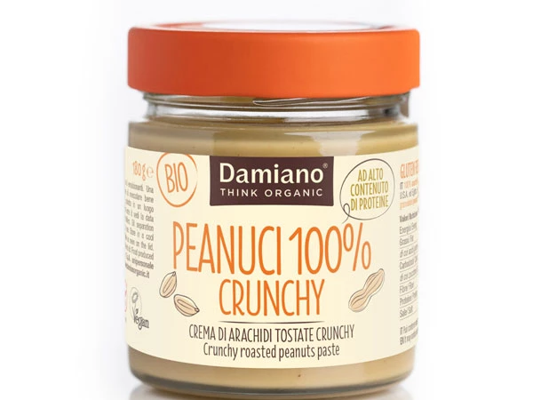 Damiano Organic Amandino Peanuci Crema di Arachidi tostati Crunchy 3