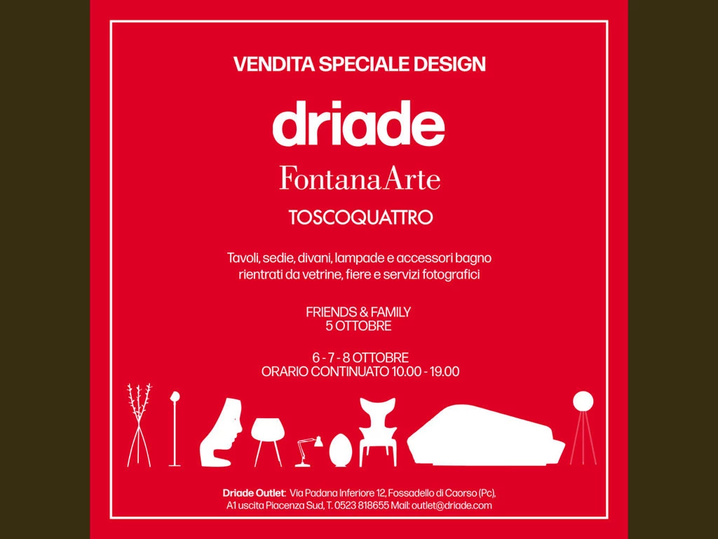 Driade FontanaArte e Toscoquattro | Vendita Speciale Design