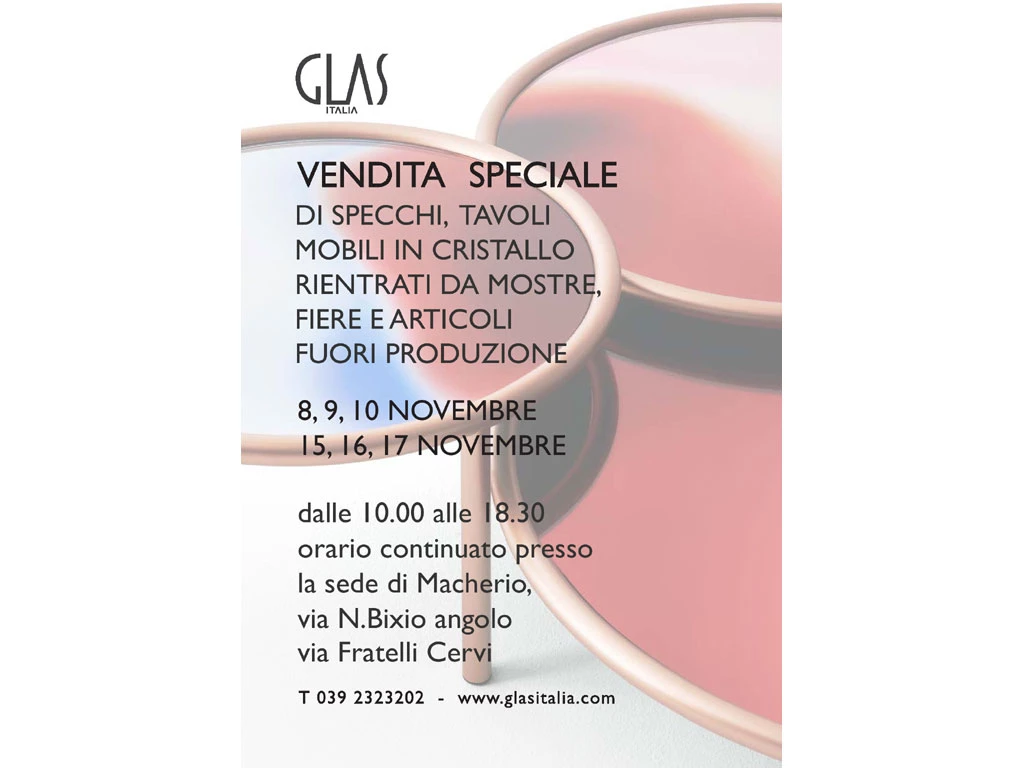 glas italia vendita speciale novembre 2019