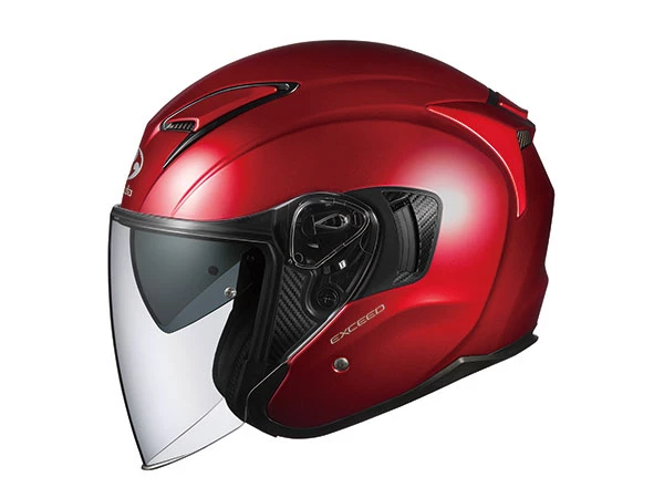 Kabuto casco moto open face Exceed Shiny Red San Valentino 2024